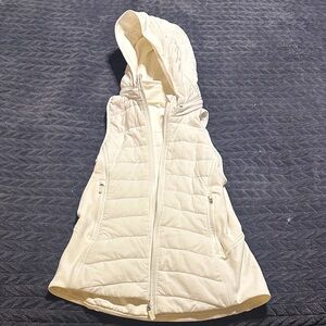 lululemon athletica Cream Hooded Vest
